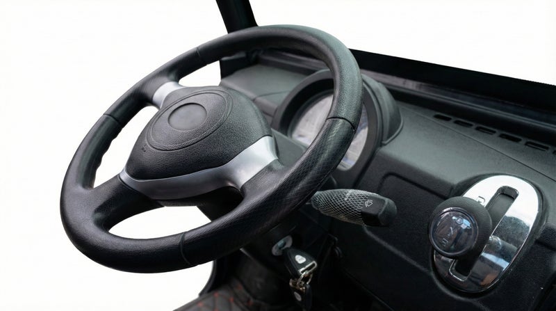 Crown 2 Air-Conditioned 2-Seater Electric Golf Cart with Cargo & 170Ah Battery & Standard Tires | LSEV (Brown) - Image 3